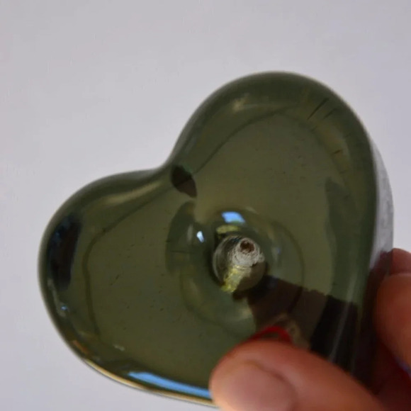 5/$25  Vtg Smoky Glass Pen Holder - Picture 4 of 5